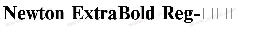 Newton ExtraBold Reg字体转换